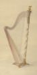 Étude (aquarelle) pour la harpe Érard modèle Empire. N°d'inventaire D.2009.1.1631, Fonds Gaveau-Érard-Pleyel, dépôt du Groupe AXA au Musée du Palais Lascaris, Nice